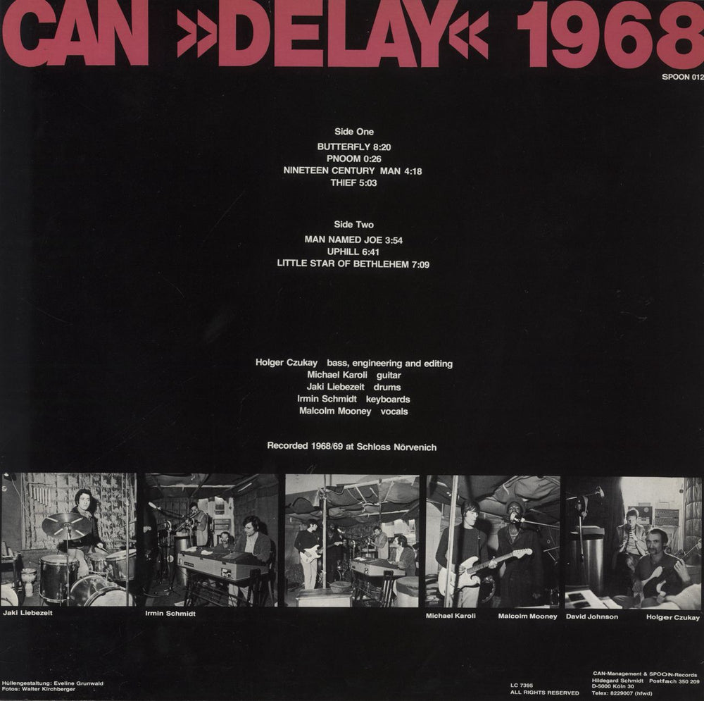 Can Delay 1968 German vinyl LP album (LP record)