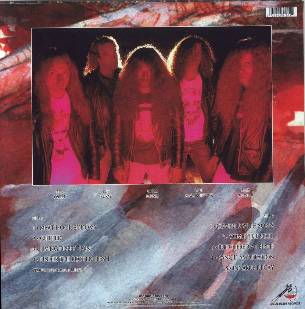Cannibal Corpse Butchered At Birth US vinyl LP album (LP record) 803341301184