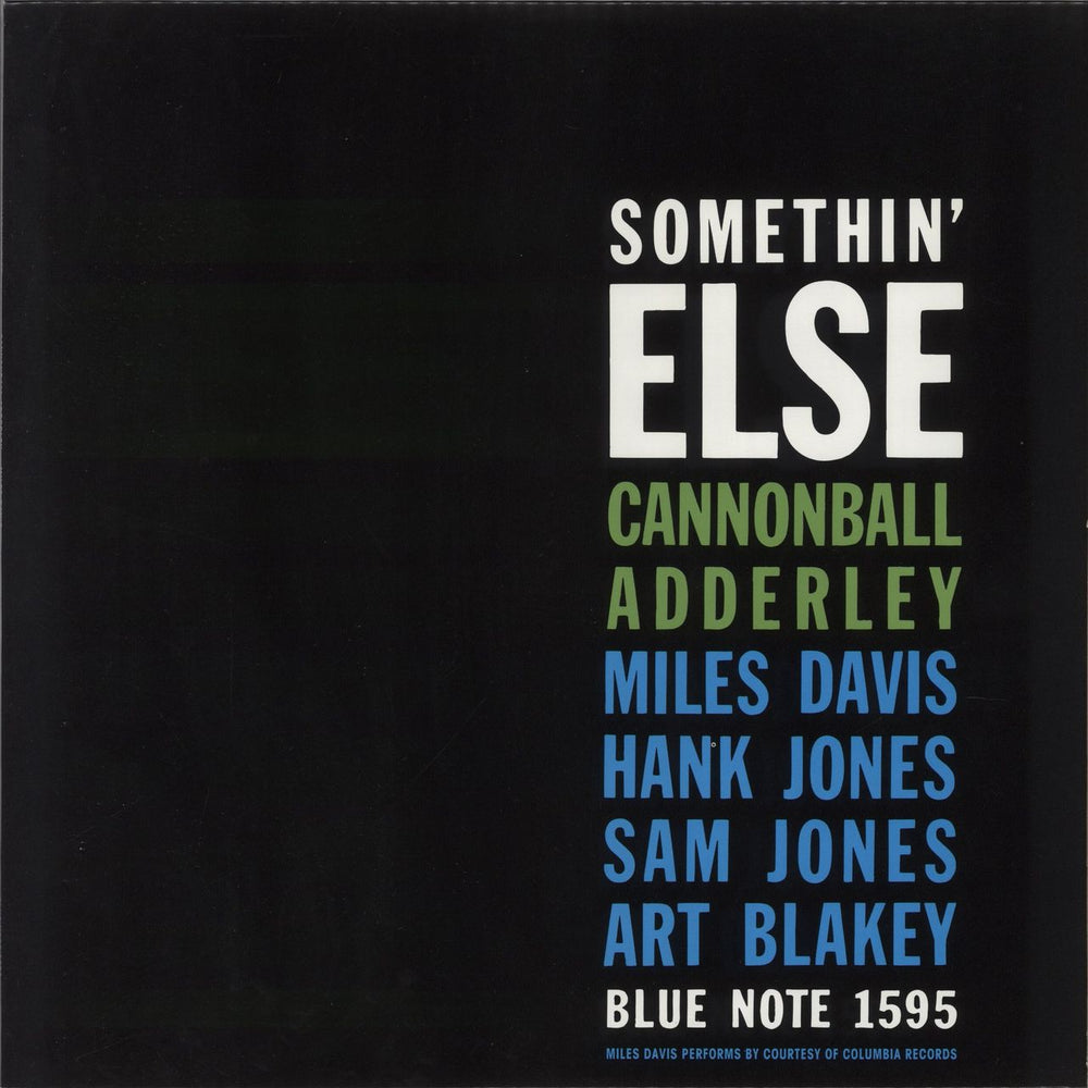 Cannonball Adderley Somethin' Else [Mono] - 200gm US vinyl LP album (LP record) BLP1595