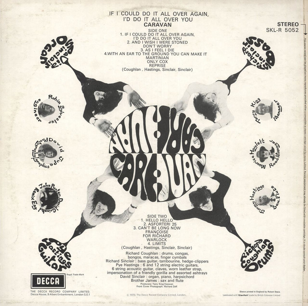 Caravan If I Could Do It All Over Again, I'd Do It All Over You UK vinyl LP album (LP record)
