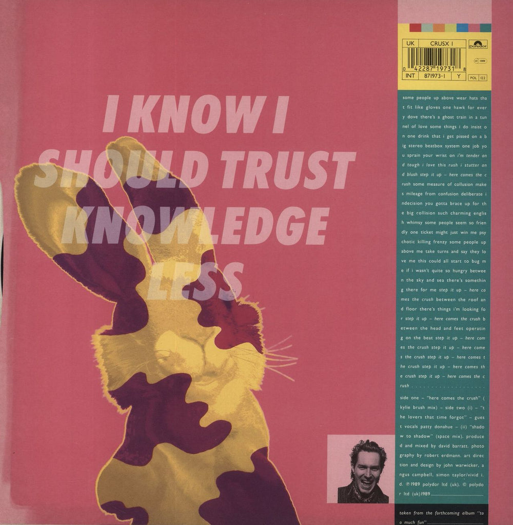 Carl Marsh Here Comes The Crush UK 12" vinyl single (12 inch record / Maxi-single) 042287197318