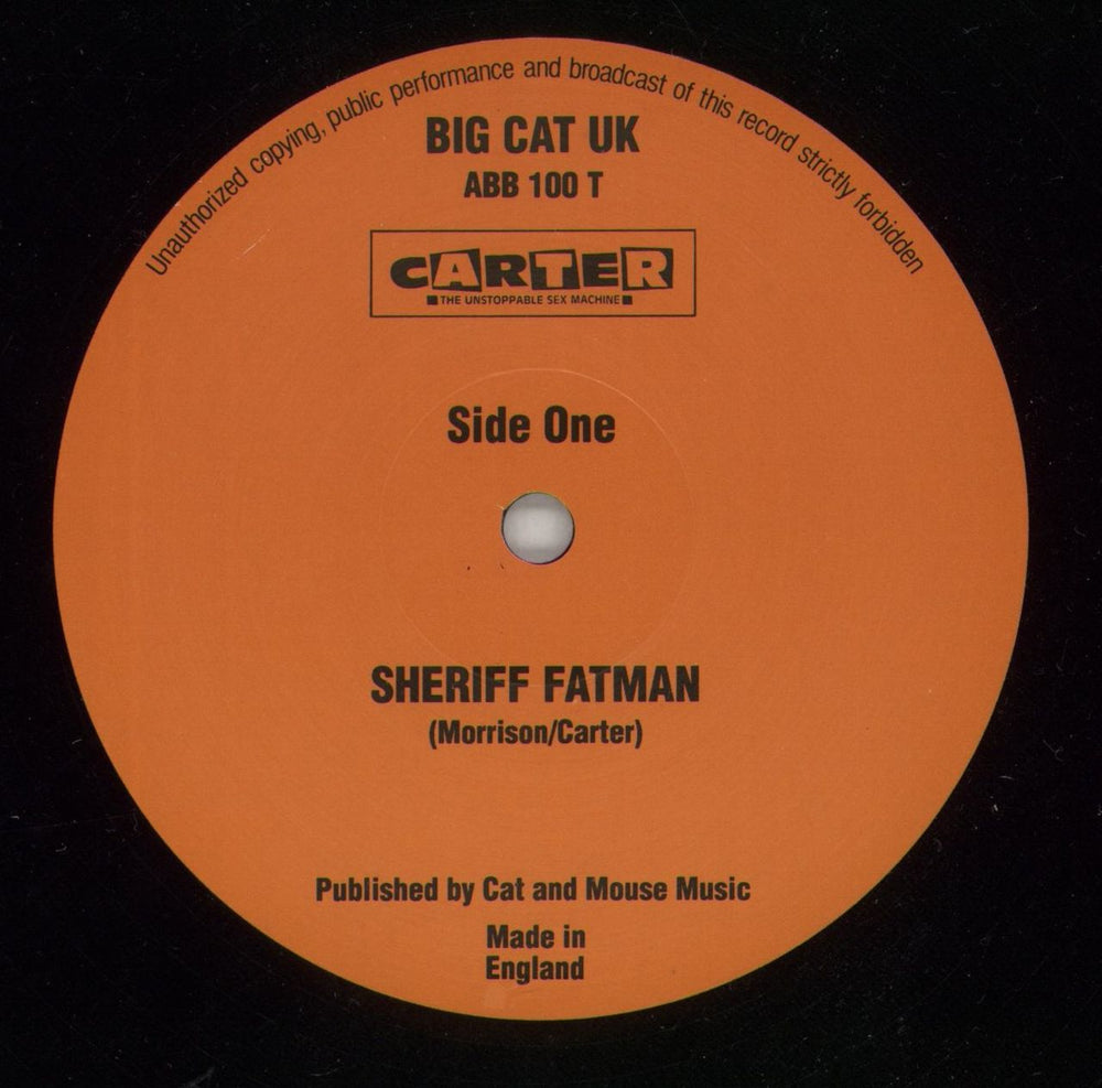 Carter USM Sherriff Fatman - Original UK 12" vinyl single (12 inch record / Maxi-single) USM12SH109273