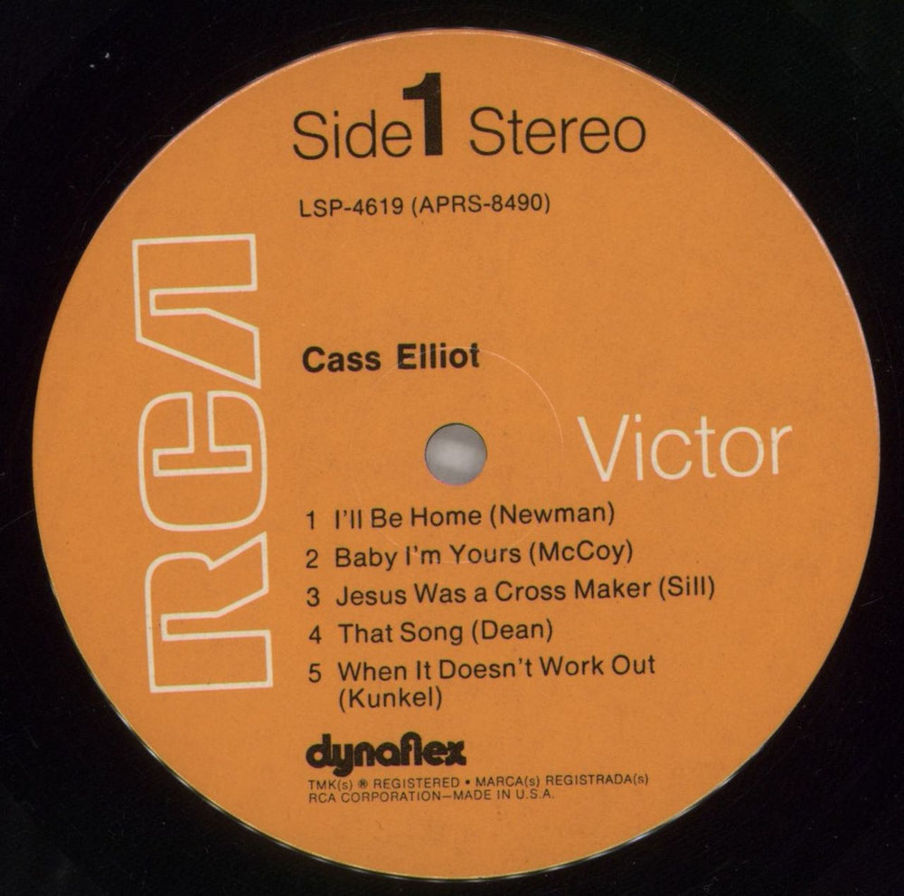 Cass Elliot Cass Elliott US vinyl LP album (LP record) MC6LPCA362184