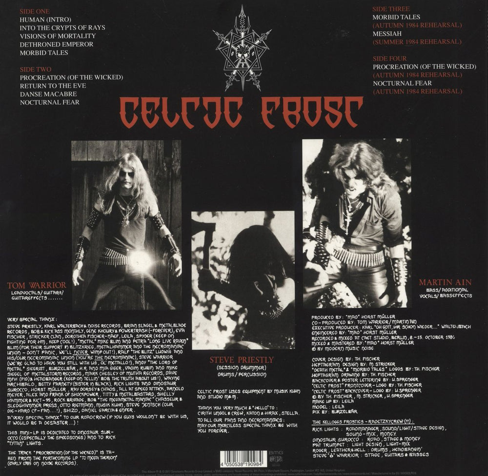 Celtic Frost Morbid Tales - 180g UK 2-LP vinyl record set (Double LP Album) 4050538190984