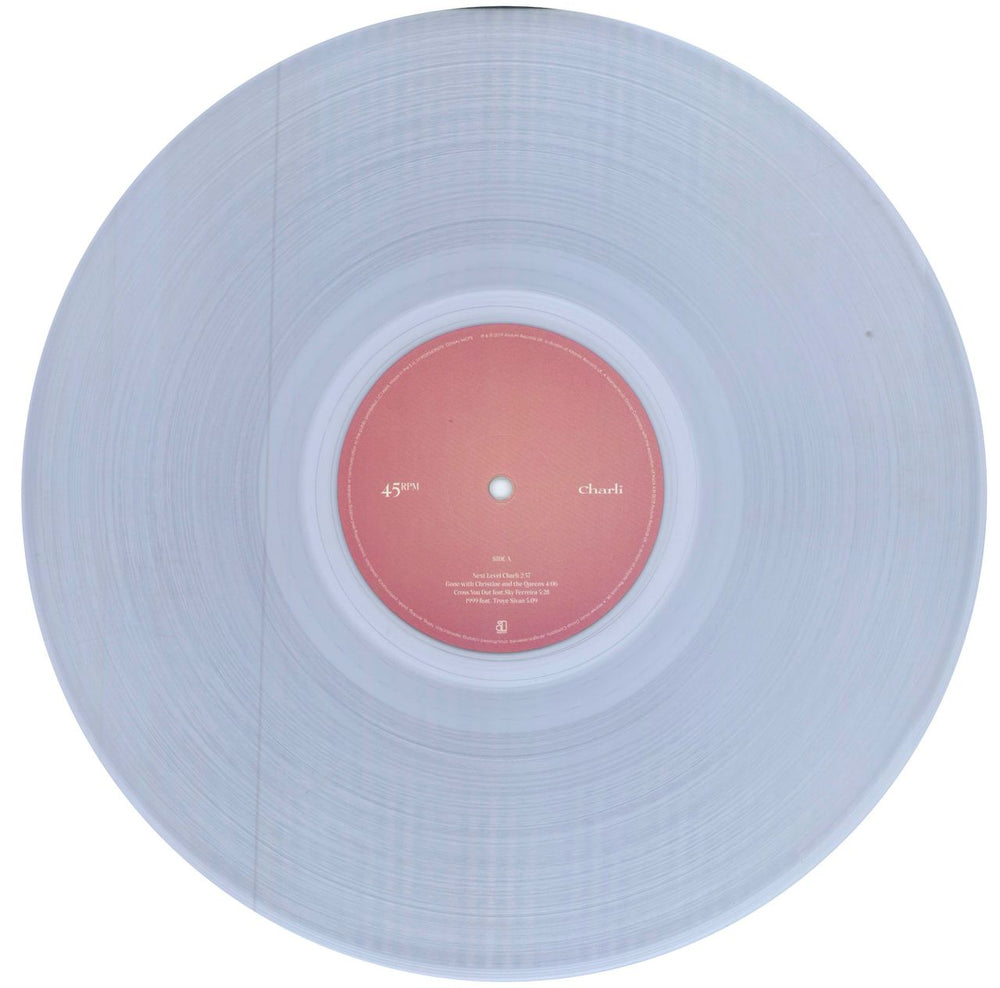 Charli XCX Charli - Clear Vinyl UK 2-LP vinyl record set (Double LP Album) F7I2LCH786382