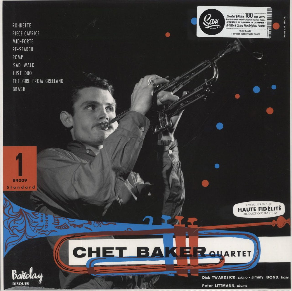 Chet Baker Chet Baker Quartet - 180g French vinyl LP album (LP record) SR01/1