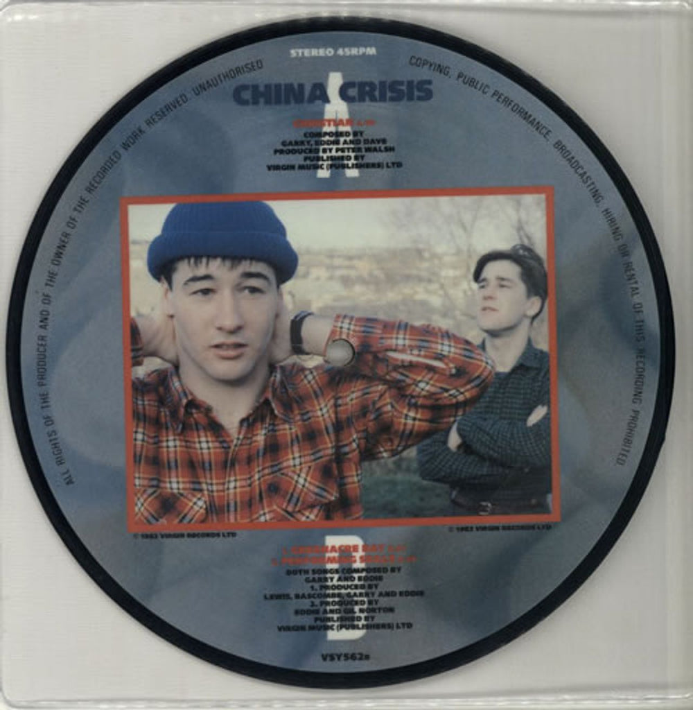 China Crisis Christian UK 7" vinyl picture disc (7 inch picture disc single) CHN7PCH125243