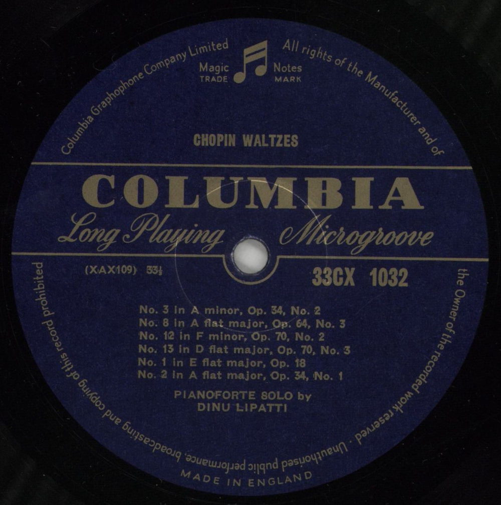 Chopin Chopin: Waltzes UK vinyl LP album (LP record) CYXLPCH863857