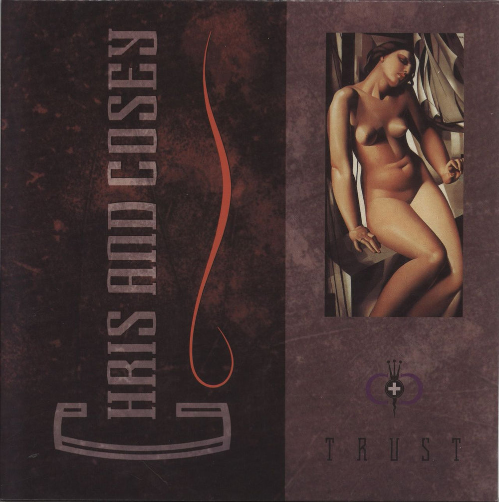 Chris & Cosey Trust - Burgundy Vinyl UK vinyl LP album (LP record) CTITR23