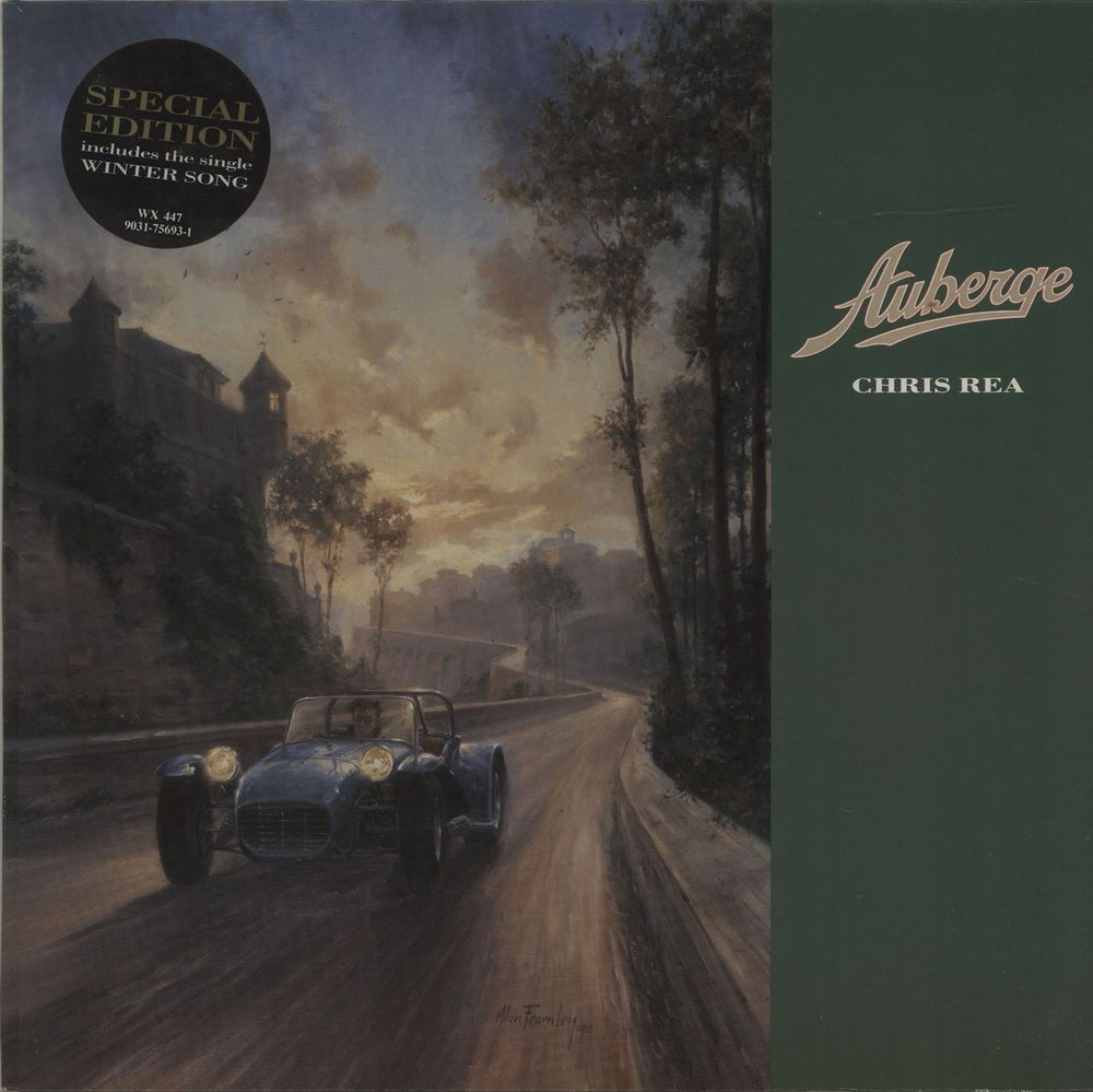 Chris Rea Auberge UK vinyl LP album (LP record) WX447