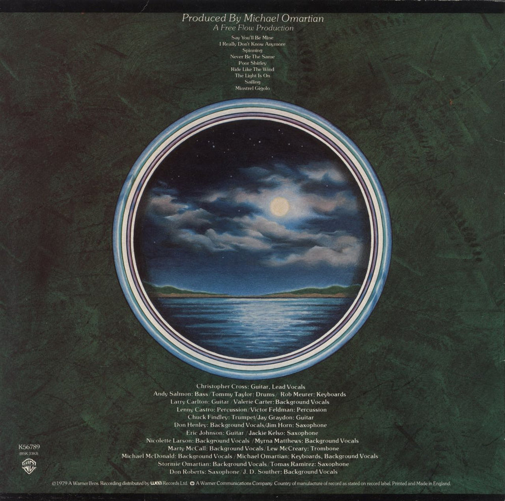 Christopher Cross Christopher Cross - Grammy sticker UK vinyl LP album (LP record)