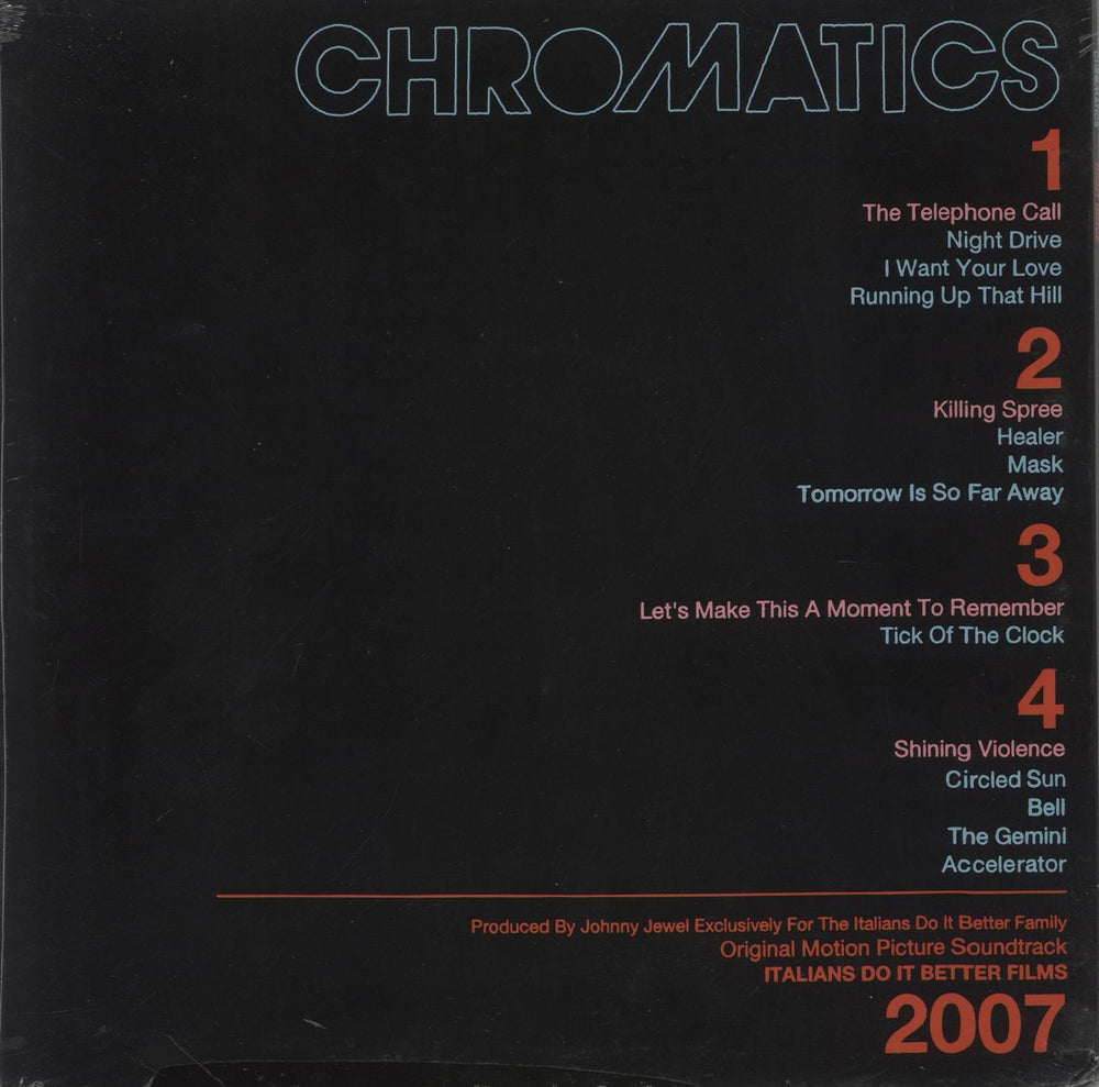 Chromatics Night Drive - White Vinyl - Sealed US 2-LP vinyl record set (Double LP Album)