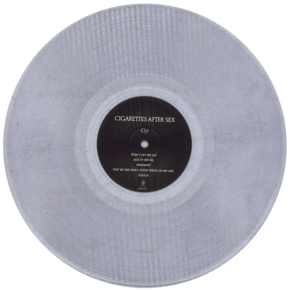 Cigarettes After Sex Cry - Clear Vinyl UK vinyl LP album (LP record) 4UHLPCR842960