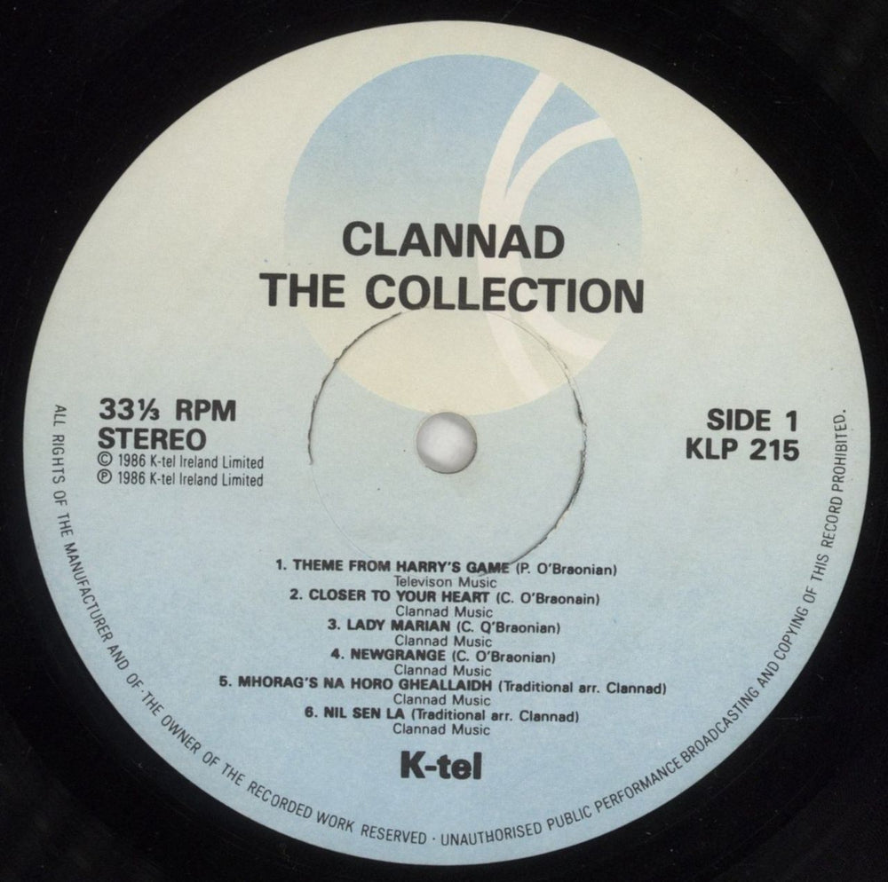 Clannad The Collection Irish vinyl LP album (LP record) CLNLPTH393736