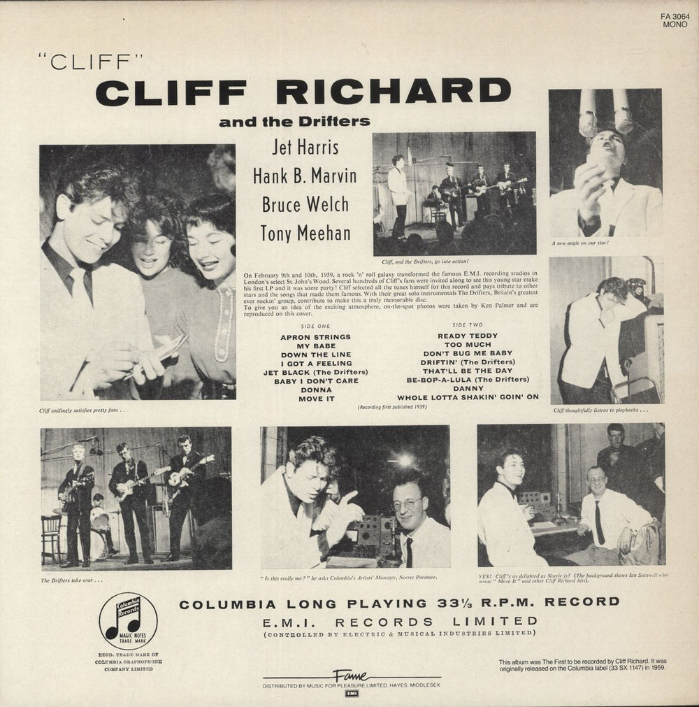 Cliff Richard Cliff UK vinyl LP album (LP record)