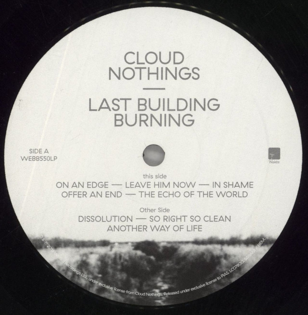 Cloud Nothings Last Building Burning UK vinyl LP album (LP record) GTWLPLA858697
