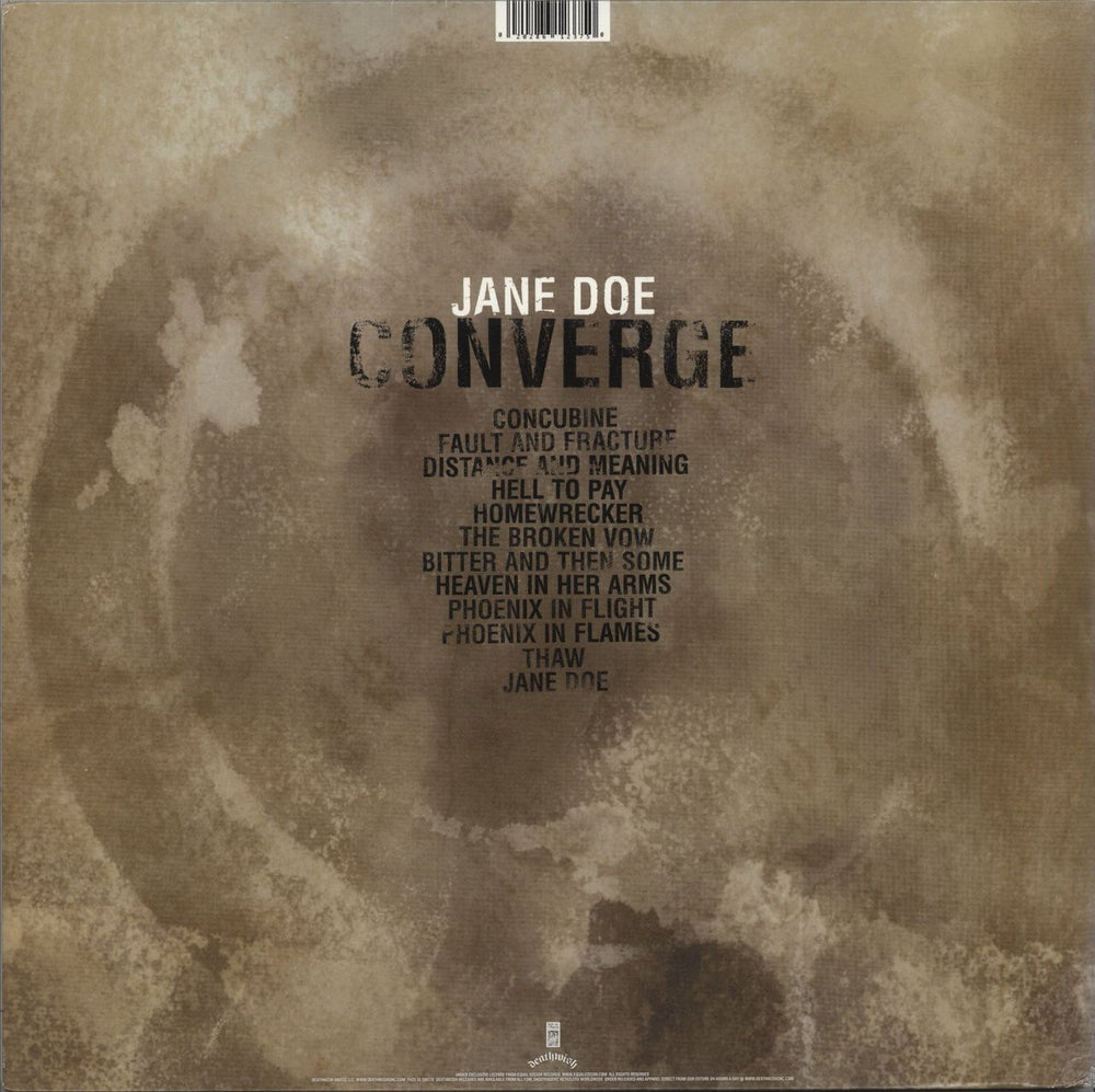 Converge Jane Doe - Translucent Blue Vinyl US 2-LP vinyl record set (Double LP Album)
