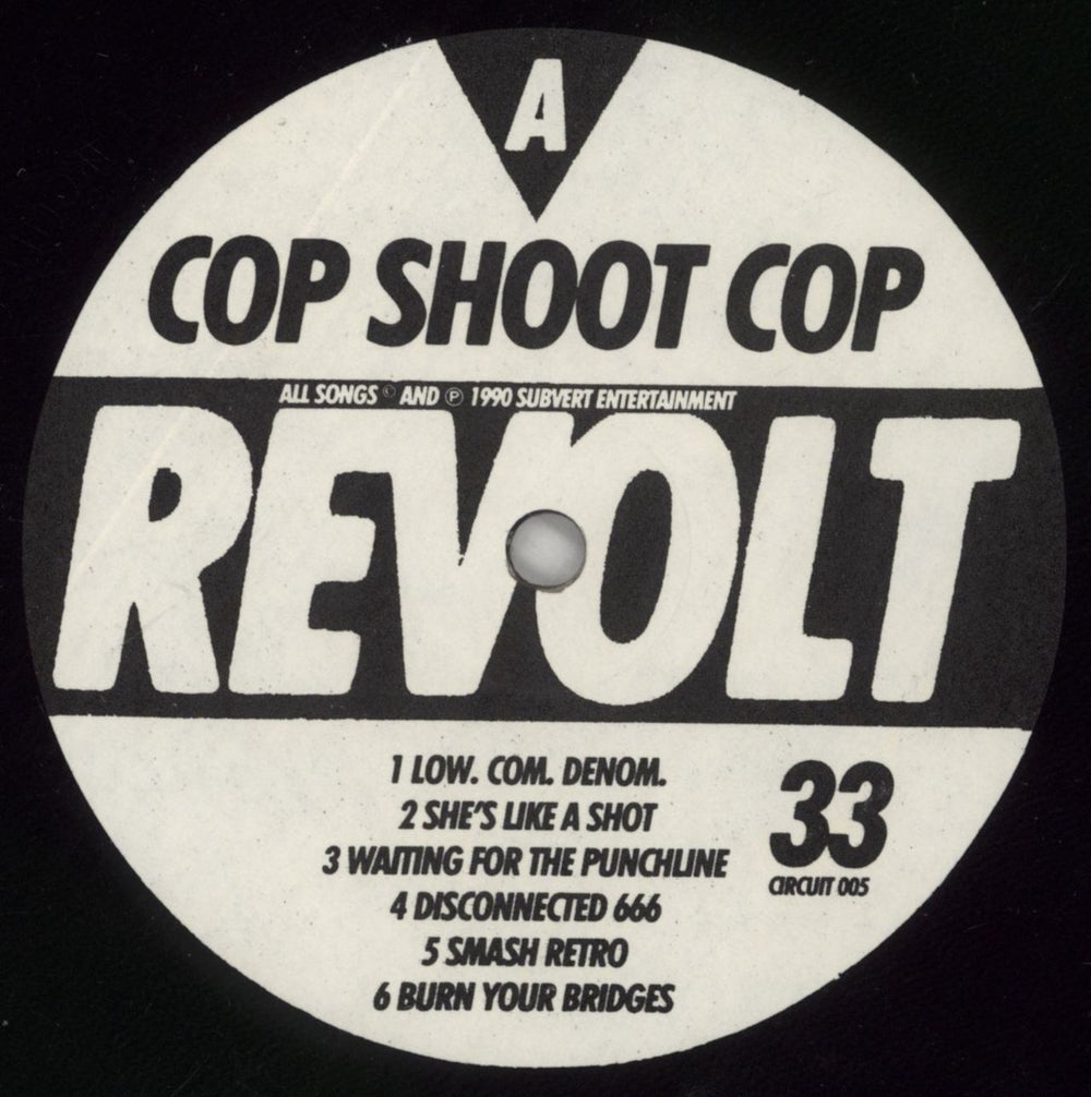 Cop Shoot Cop Consumer Revolt US vinyl LP album (LP record) CP1LPCO443367