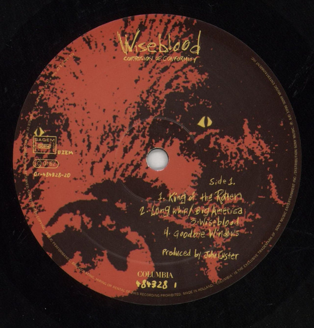 Corrosion Of Conformity Wiseblood UK 2-LP vinyl record set (Double LP Album) CRN2LWI849502