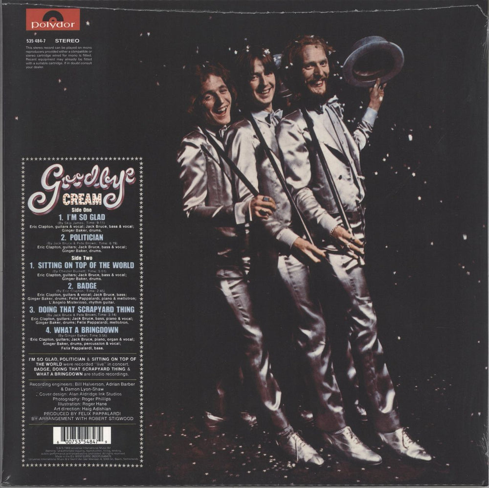 Cream Goodbye - 180 Gram Vinyl - Sealed UK vinyl LP album (LP record) 600753548479