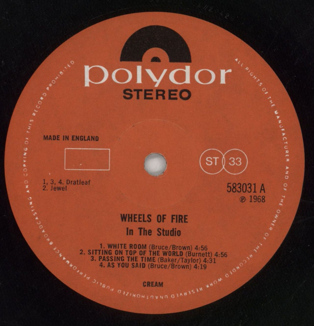 Cream Wheels Of Fire - VG UK 2-LP vinyl record set (Double LP Album) CRM2LWH677225