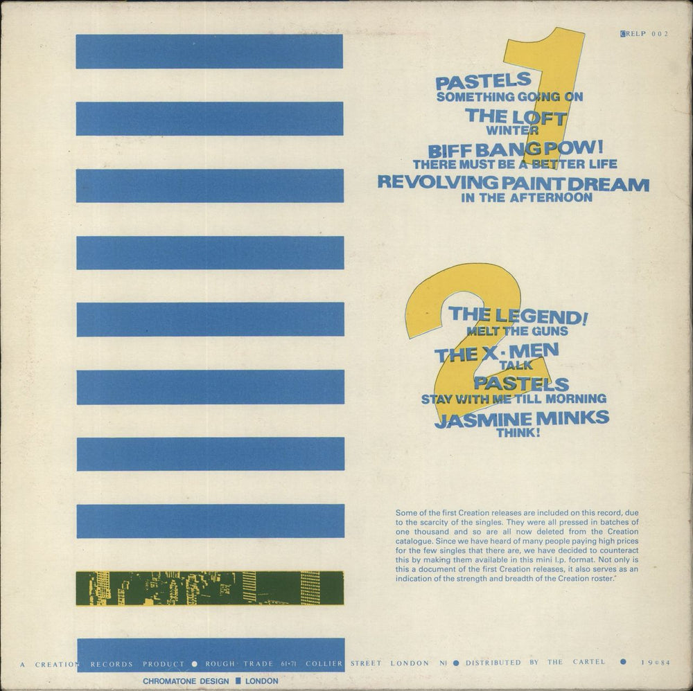 Creation Records Wild Summer, Wow! UK vinyl LP album (LP record)