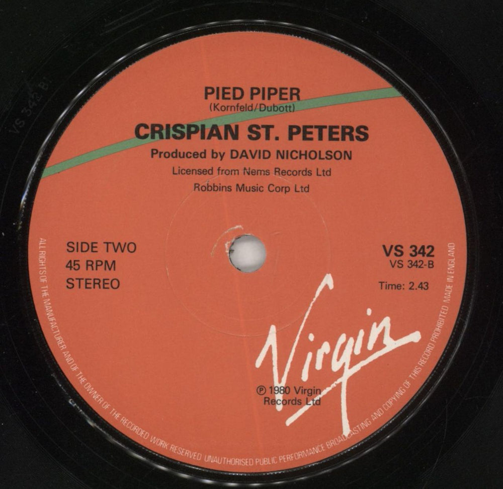 Crispian St. Peters You Were On My Mind UK 7" vinyl single (7 inch record / 45)