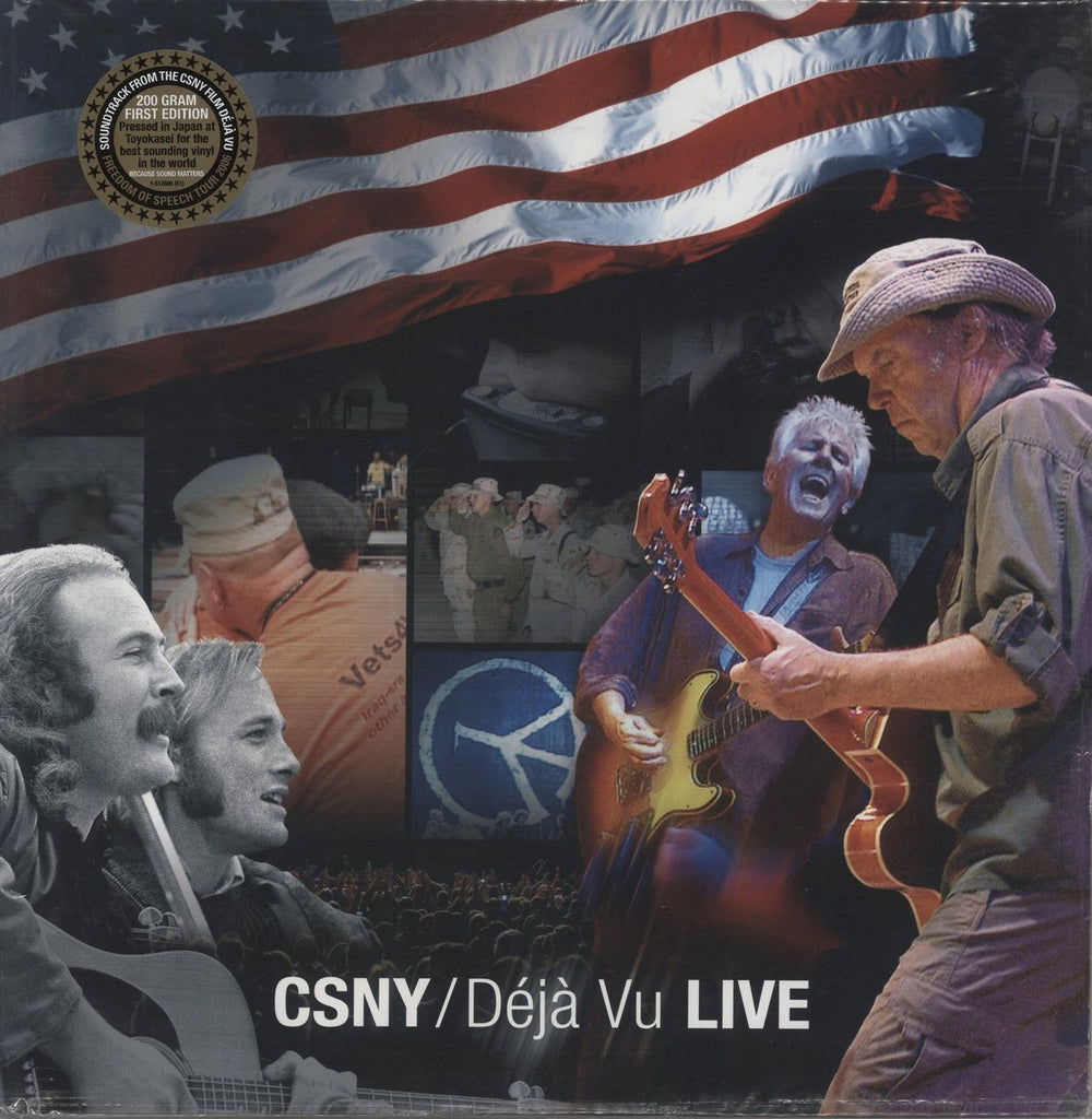 Crosby, Stills, Nash & Young Deja Vu Live - Sealed US 2-LP vinyl record set (Double LP Album) 512606-1