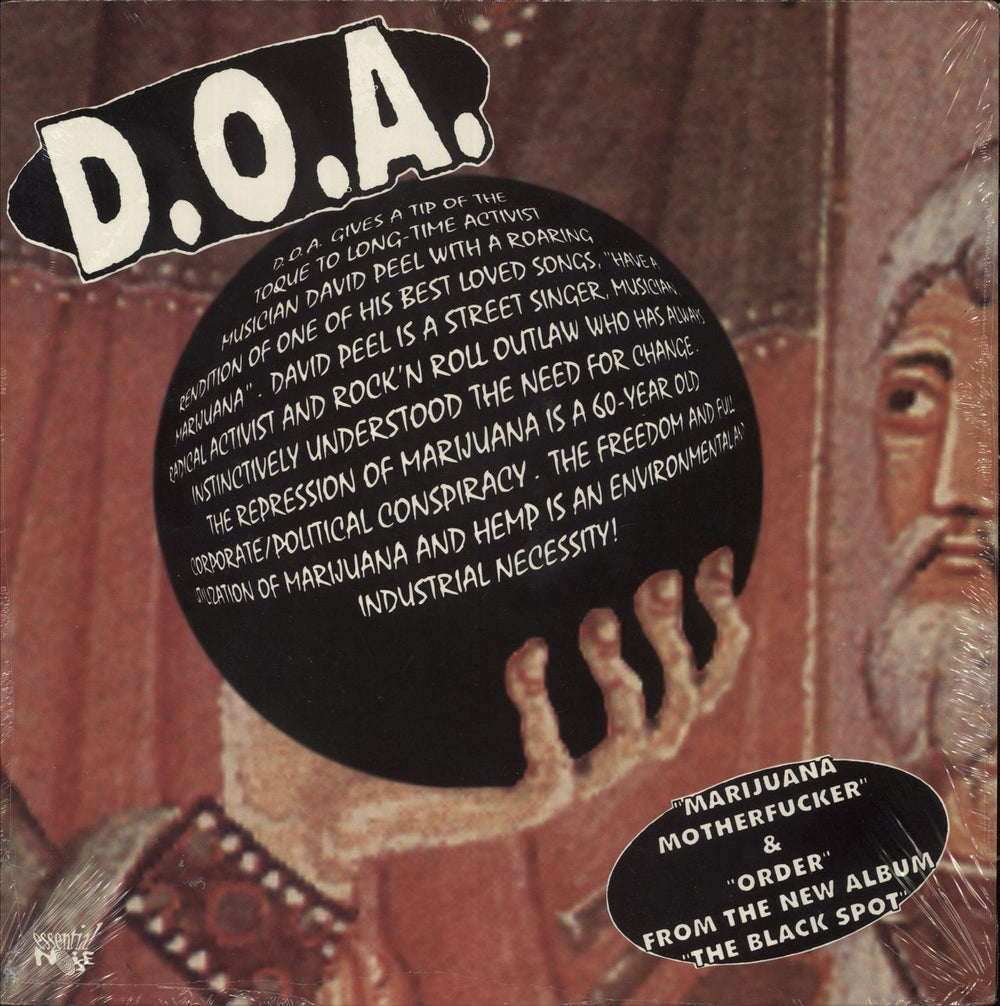 D.O.A. D.O.A. / The Show Business Giants - Green Vinyl Canadian 10" vinyl single (10 inch record) VER.1.03