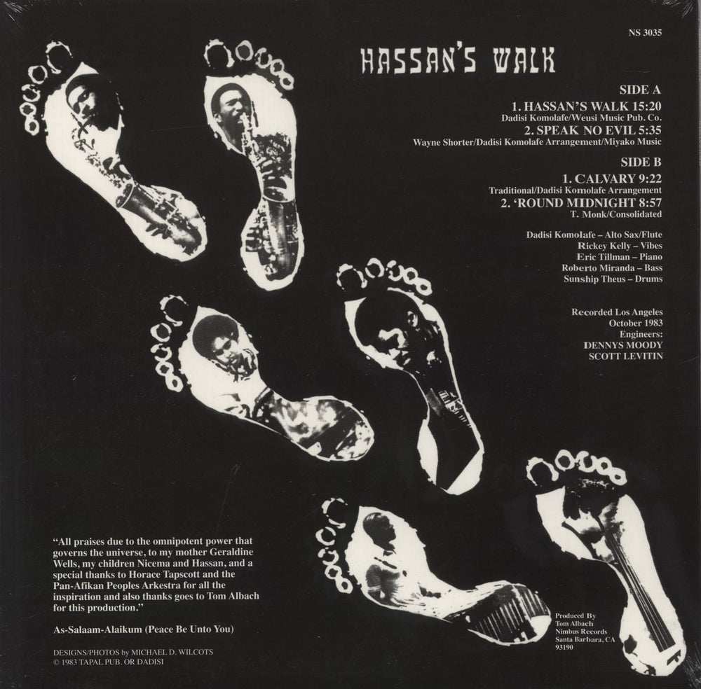 Dadisi Komolafe Hassan's Walk - 180g - Shrink UK vinyl LP album (LP record)