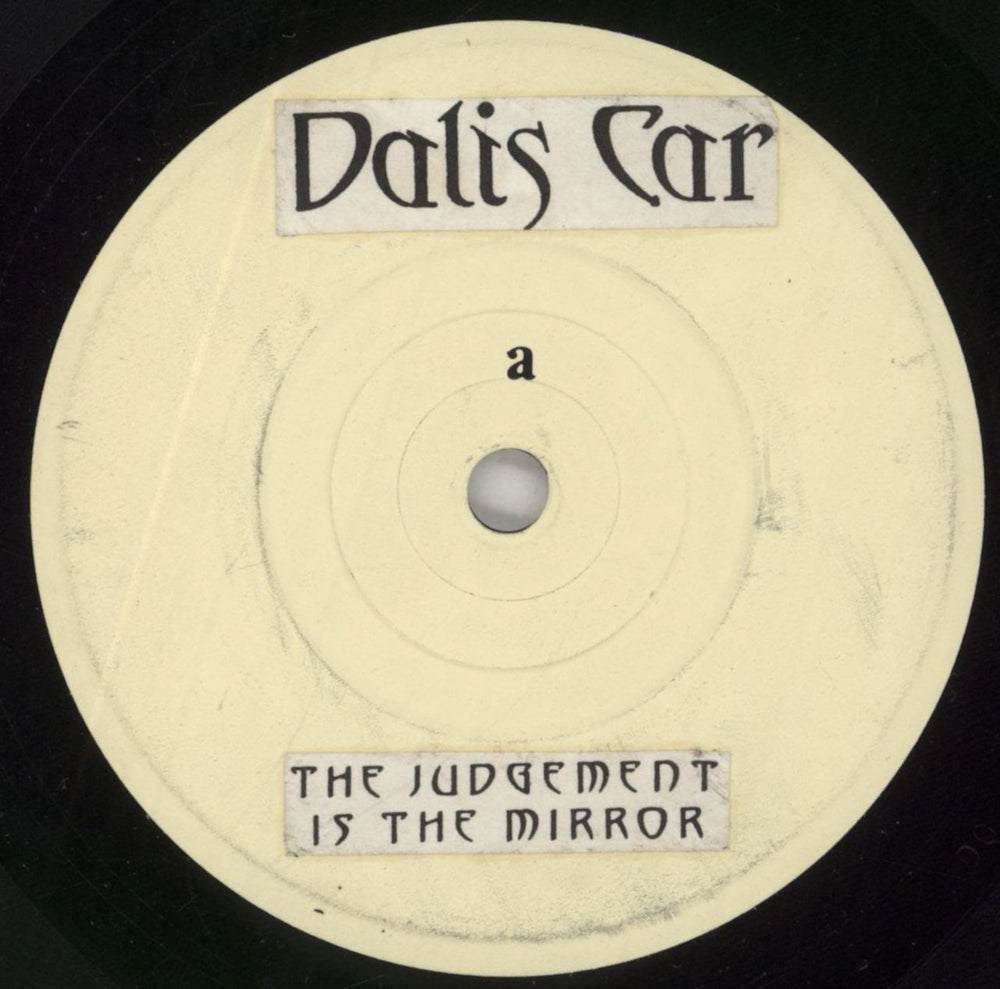 Dalis Car The Judgement Is The Mirror - White Label UK 7" vinyl single (7 inch record / 45) DOX1