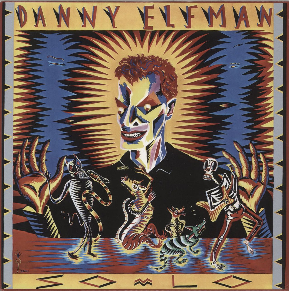 Danny Elfman So-Lo - Clear with Yellow Swirl Vinyl US vinyl LP album (LP record) RUBY41LP