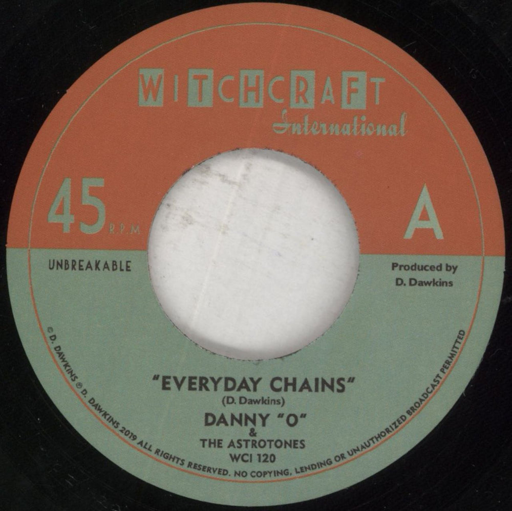 Danny "O" & The Astrotones Everyday Chains German 7" vinyl single (7 inch record / 45) 8D707EV851674