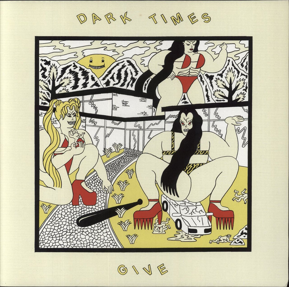 Dark Times Give + Bonus CD Norwegian vinyl LP album (LP record) SCR004LP