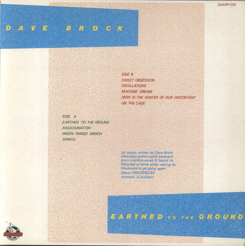 Dave Brock Earthed To The Ground UK vinyl LP album (LP record)
