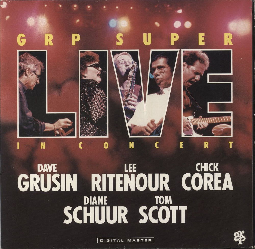 Dave Grusin GRP Super Live Swiss 2-LP vinyl record set (Double LP Album) GRP91650