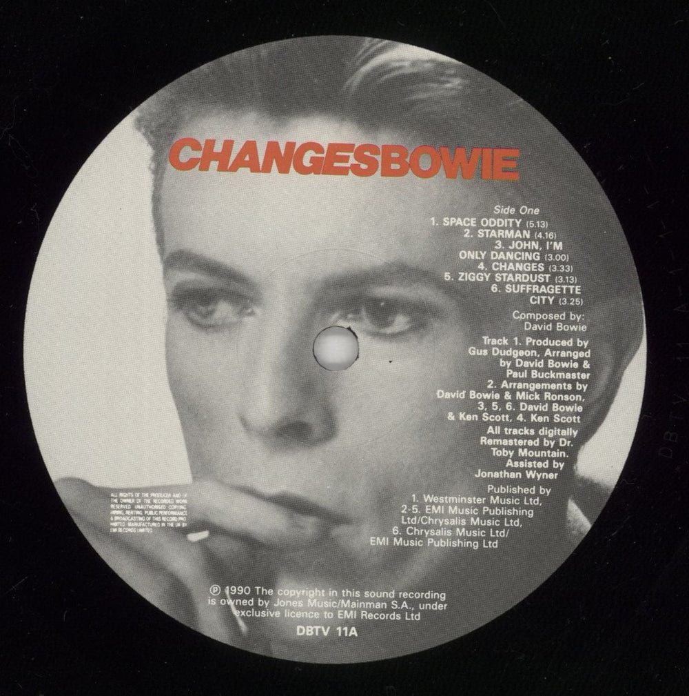 David Bowie ChangesBowie - Sticker - EX UK 2-LP vinyl record set (Double LP Album) BOW2LCH672797