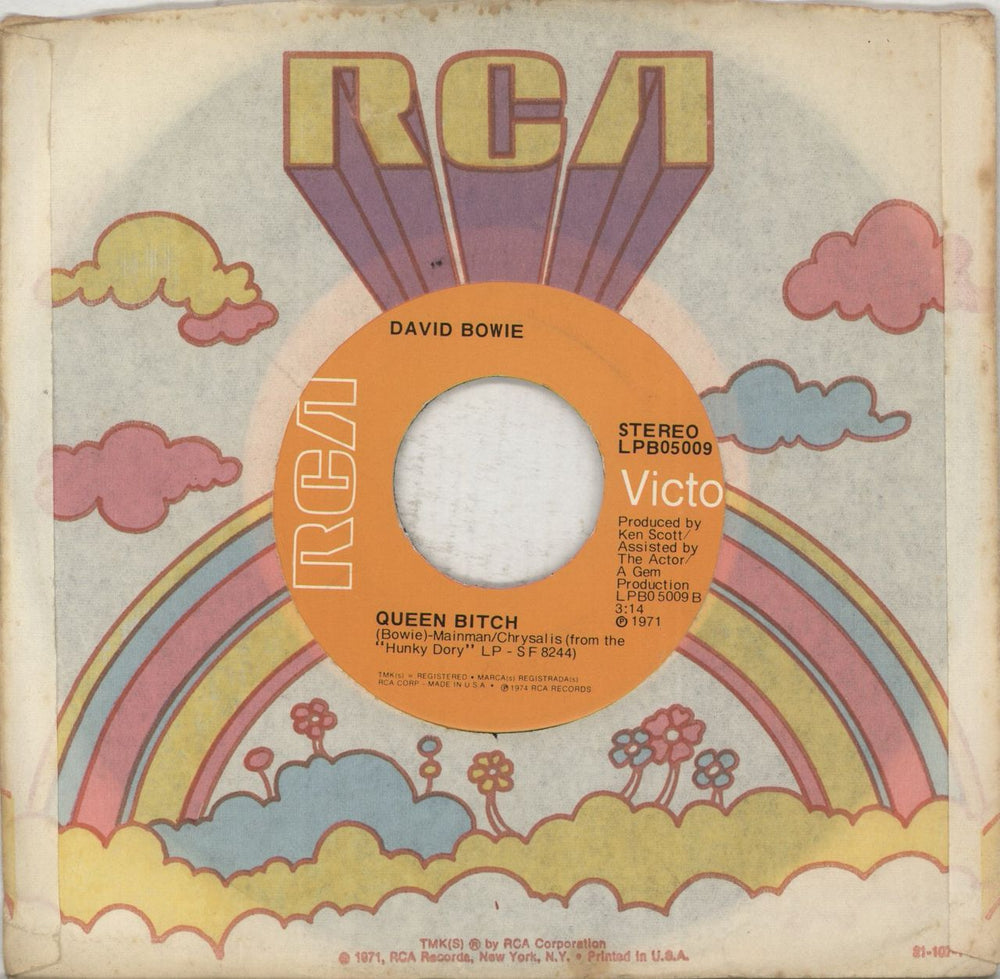 David Bowie Rebel Rebel US 7" vinyl single (7 inch record / 45)