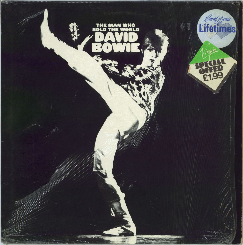 David Bowie The Man Who Sold The World - Lifetimes sticker UK vinyl LP album (LP record) INTS5237