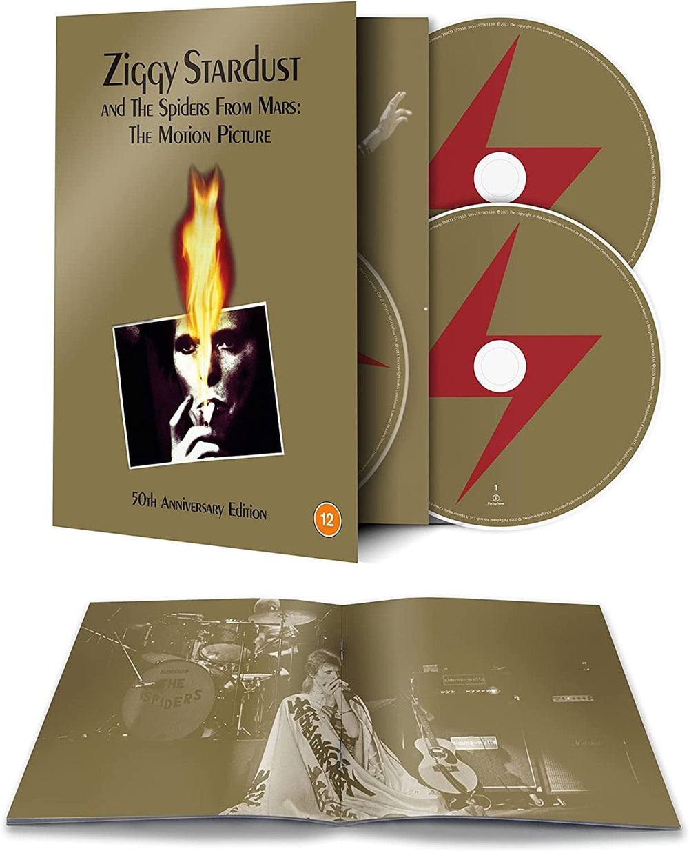 David Bowie Ziggy Stardust And The Spiders From Mars: The Original Motion Picture Soundtrack - 2CD+Blu-Ray UK 3-CD album set (Triple CD) 5054197532306