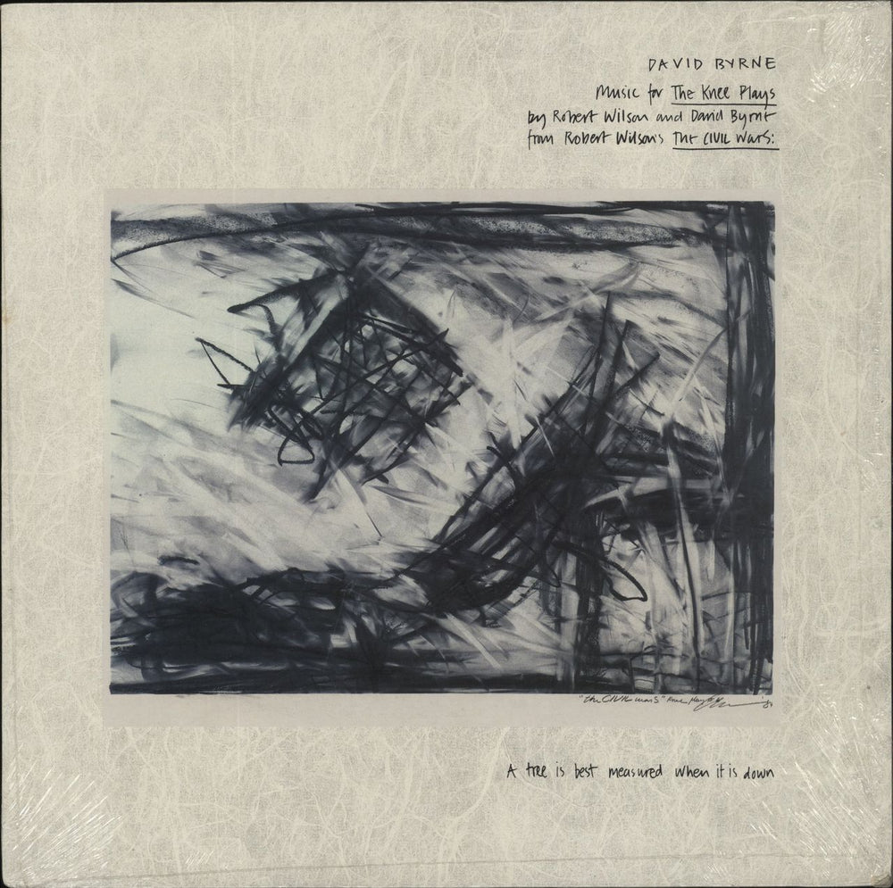 David Byrne Music For The Knee Plays UK vinyl LP album (LP record) EJ2403811