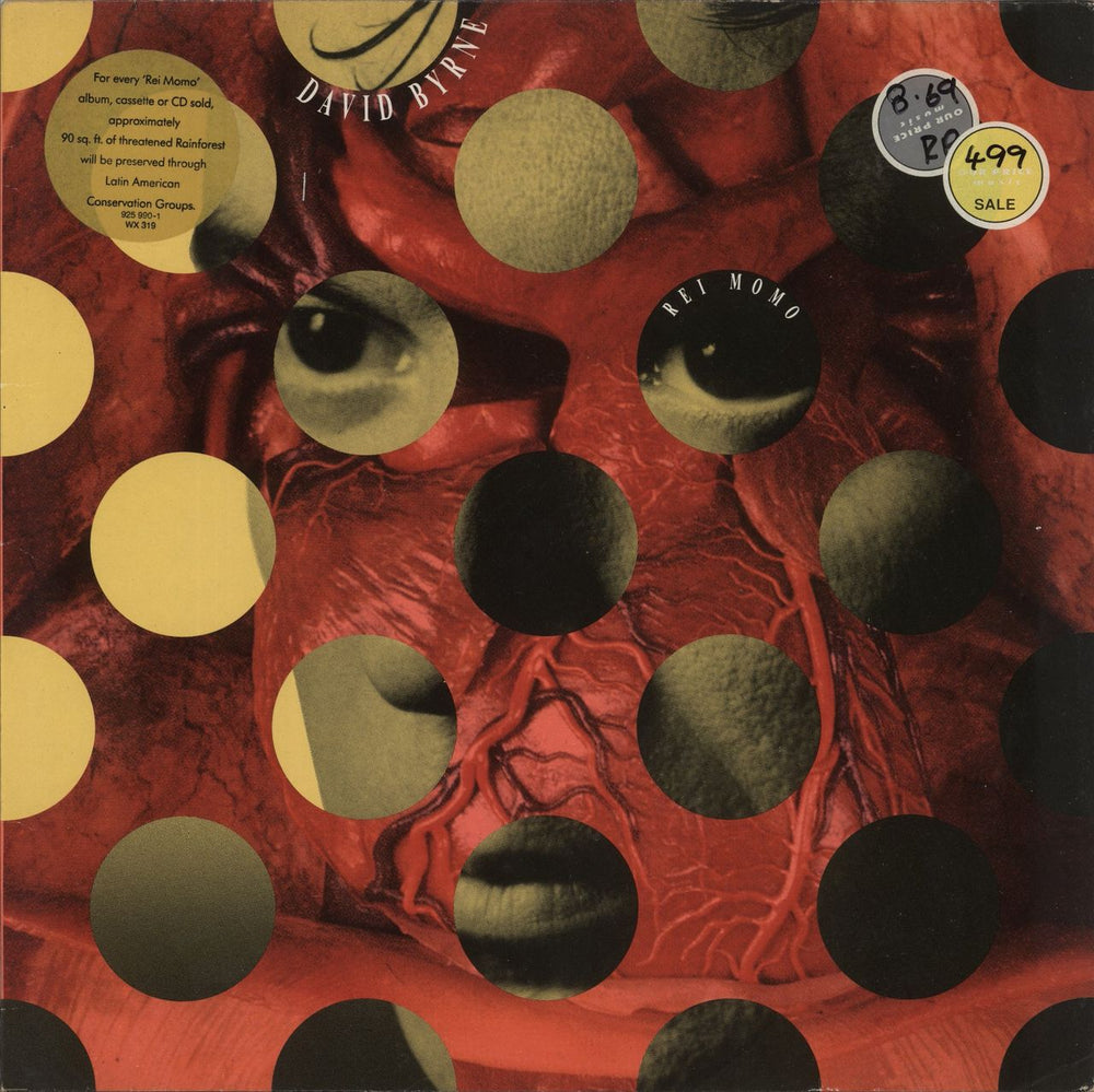 David Byrne Rei Momo UK vinyl LP album (LP record) WX319