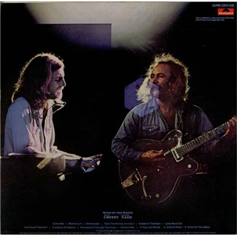 David Crosby & Graham Nash Wind On The Water - EX UK vinyl LP album (LP record) C&NLPWI278528