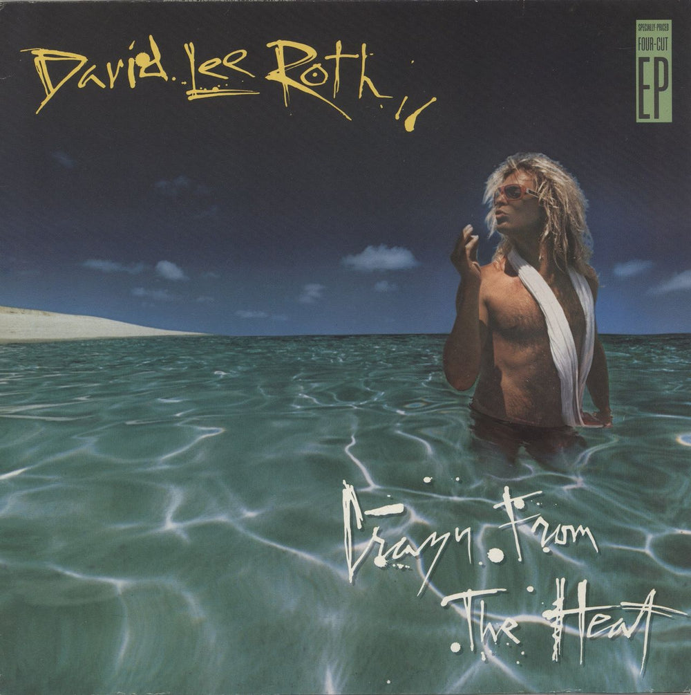 David Lee Roth Crazy From The Heat - Label variant German 12" vinyl single (12 inch record / Maxi-single) 925222-1