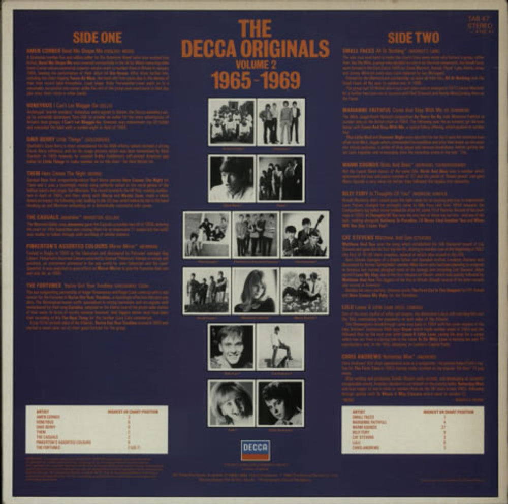 Decca The Decca Originals 1965-1969 - Volume 2 UK vinyl LP album (LP record) D1KLPTH615887