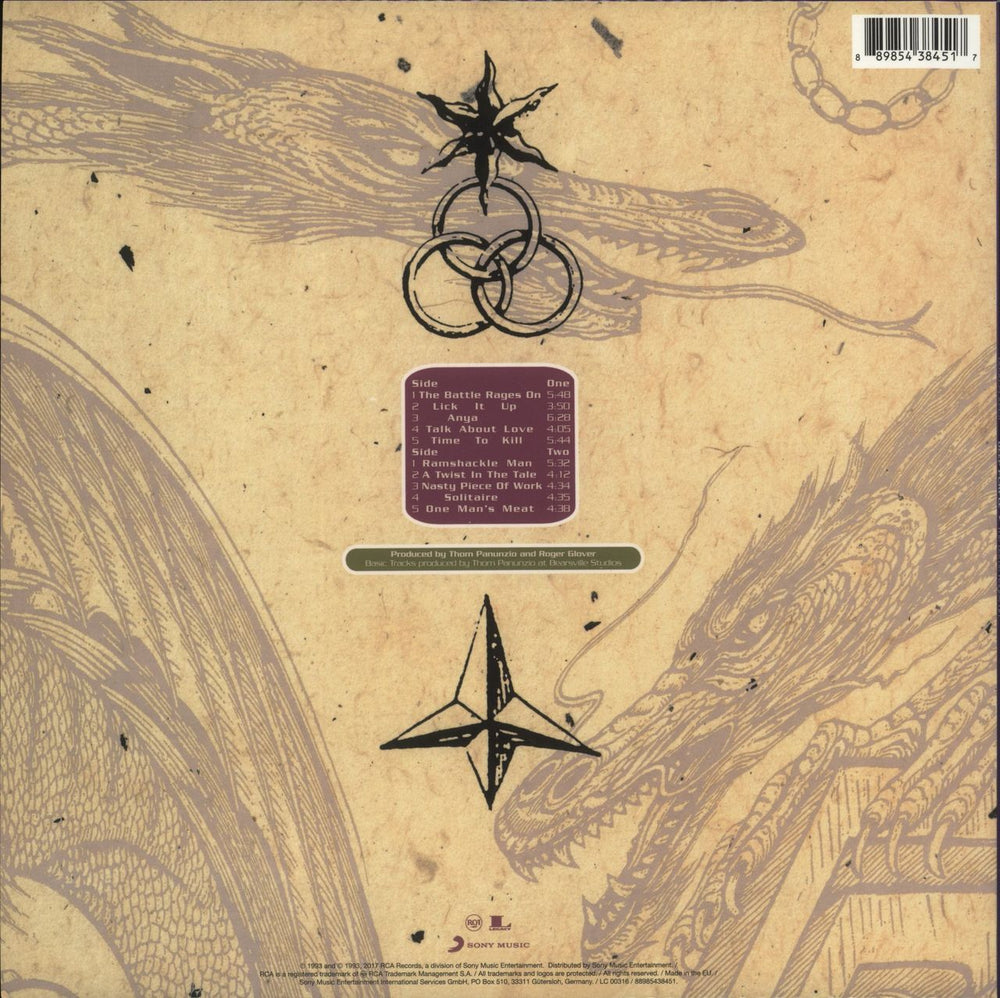 Deep Purple The Battle Rages On - 180gm UK vinyl LP album (LP record) 889854384517