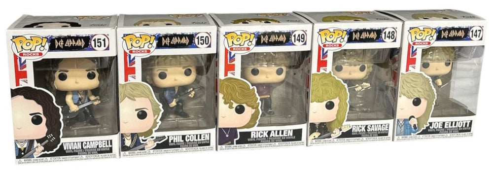 Def Leppard Def Leppard - Full Band Set - Funko Pop! UK Toy BOXED FIGURES