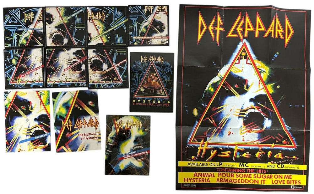 Def Leppard Hysteria: 30th Anniversary Edition UK CD Album Box Set DEFDXHY864584