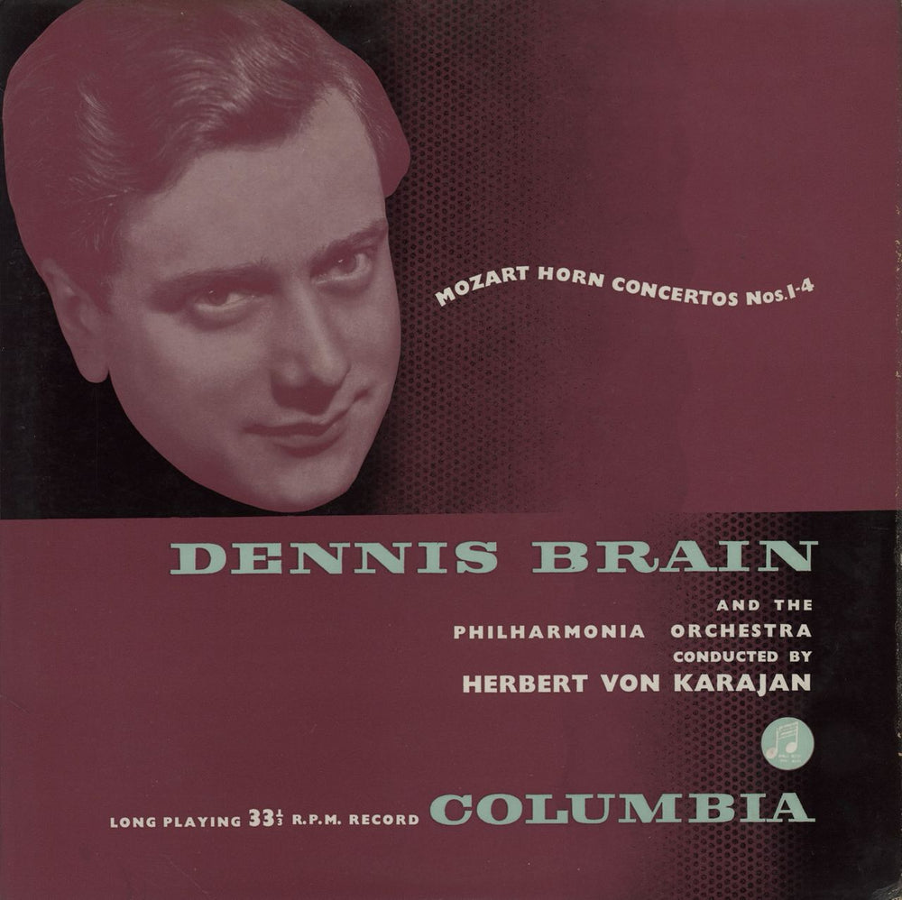 Dennis Brain Mozart Horn Concertos Nos 1-4 - 3rd UK vinyl LP album (LP record) 33CX1140