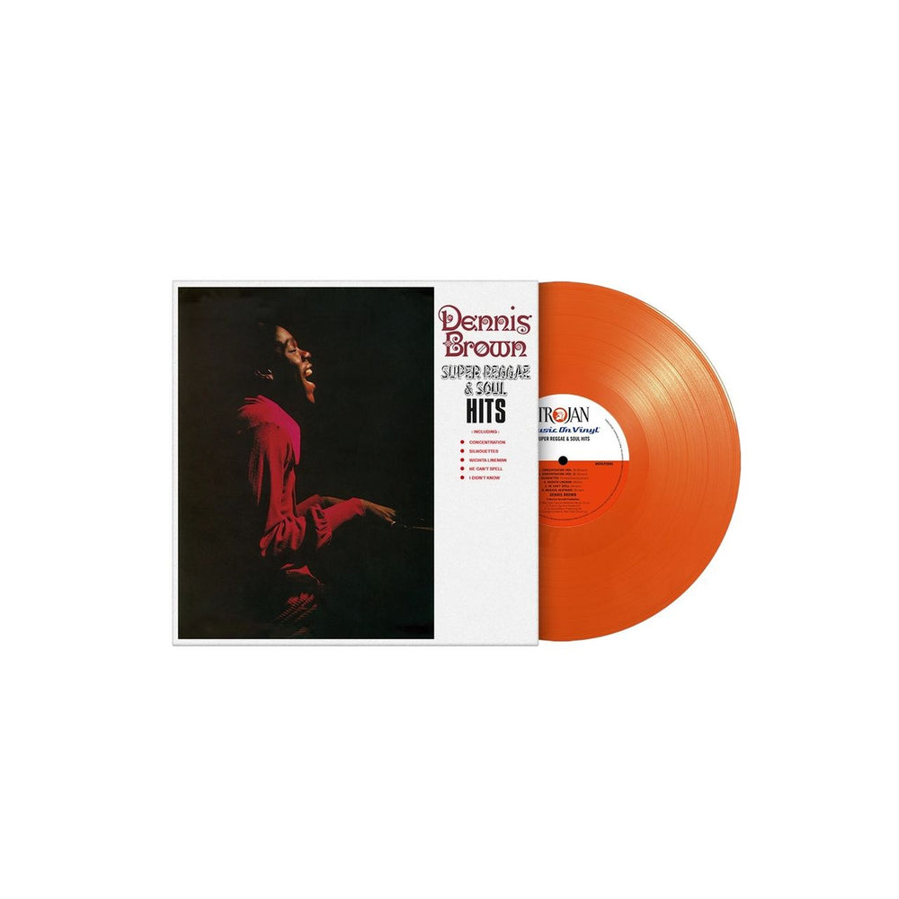 Dennis Brown Super Reggae & Soul Hits - Orange Vinyl 180 Gram UK vinyl LP album (LP record) D/BLPSU857969